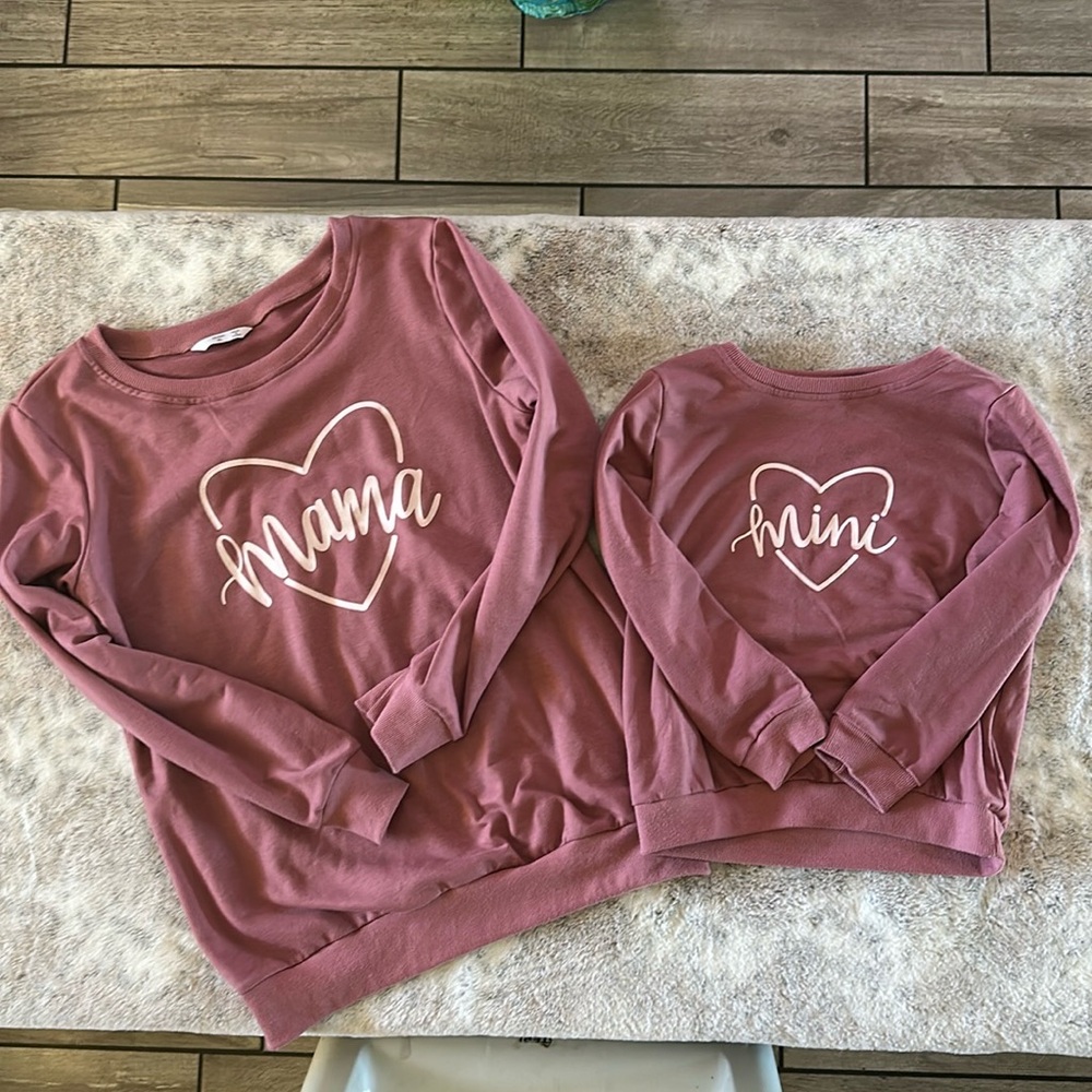 Mommy & Me sweatshirts